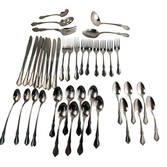 Wm. A. Rogers Oneida Ltd, MANSFIELD Amadeus 46 piece set - Picture 1 of 16